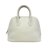 thumbnail Mini Bolide Evercolor Leather In 01 White/Lime U Stamp PHW - L'UXE LINK