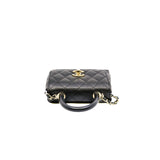 thumbnail 24K mini coco handle with chain in caviar black rghw #NA10XXXX
