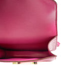 thumbnail Micro Constance L3 Rose Pourpre Crocodile PHW Stamp T