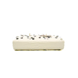 thumbnail D-Joy Bag in white Crocodile with crystal flower PHW