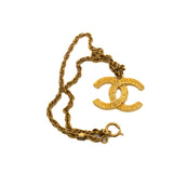 thumbnail vintage necklace with cc logo in gold - L'UXE LINK