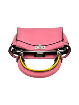 thumbnail Mini Peekaboo Handbag With Handle Pink PHW - L'UXE LINK