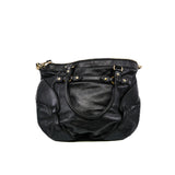 thumbnail tote in leather black - L'UXE LINK