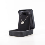 thumbnail flower pandent pt950 necklace diamonds - L'UXE LINK