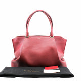 thumbnail tote lady bag leather red ghw - L'UXE LINK