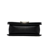 thumbnail mini leboy in chavron caviar black ghw #HXK - L'UXE LINK