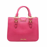 thumbnail Madras Shopping Tote Rosa Gemma Goatskin Pink GHW - L'UXE LINK