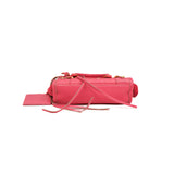 thumbnail Nano Classic City Pink Calfskin Handbag GHW With Strap - L'UXE LINK