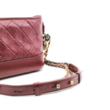 thumbnail Small Gabrielle In Red Aged Smooth Calfskin Quilted With Logo Handle Strap Limited Hobo Bag GHW Seri 30 - L'UXE LINK