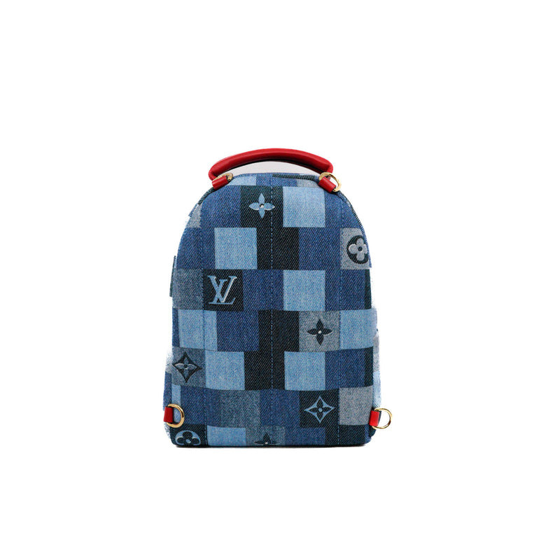 mini spring backpack in danim blue ghw