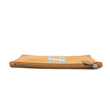 thumbnail flat H natte case,large model in cognac fabric