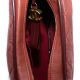 thumbnail gabrielle medium in lambskin pumkin/red seri25 - L'UXE LINK