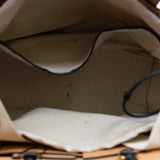 thumbnail leather woven tote in black and white - L'UXE LINK