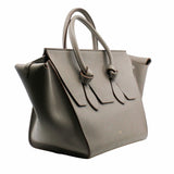 thumbnail Tie Knot Tote MEDIUM Grainy Leather  GREY - L'UXE LINK
