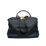 thumbnail Large Peekaboo Top Handle Bag Black GHW - L'UXE LINK
