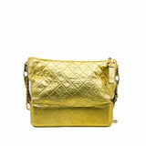 thumbnail Large Gabrielle In Metallic Gold Calfskin Hobo Bag Multi Hardware Seri 23 - L'UXE LINK