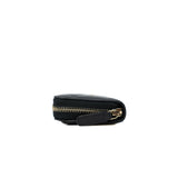 thumbnail Black Lambskin Lucky Charms Zip Coin Purse - L'UXE LINK