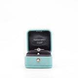thumbnail pt950 tiffany setting 0.6ct diamond ring D color size 4.5 - L'UXE LINK