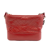 thumbnail Small Gabrielle In Red Aged Calfskin Leather Hobo Bag Multicolor Hardware Seri 27 - L'UXE LINK