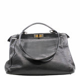 thumbnail Peekaboo Tote Large Black GHW - L'UXE LINK