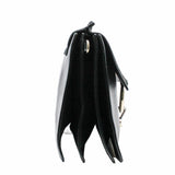 thumbnail Faye medium suede mix leather black ghw - L'UXE LINK