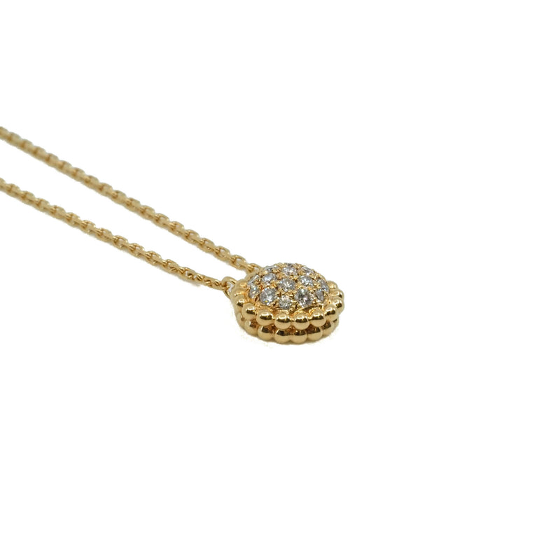 Perlée diamonds pendant necklace in 18 rg