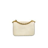 thumbnail Small Dioraddict Ivory White Canyon Grained Lambskin Flap Bag GHW - L'UXE LINK