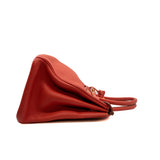 thumbnail Birkin 35 In Orange Red Togo GHW O Stamp - L'UXE LINK