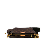 thumbnail Multi Pochette Accessoires Bag Monogram with Green Strap - L'UXE LINK