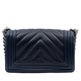 thumbnail Small Leboy In Navy Calfskin Leather Bag PHW Seri 26 - L'UXE LINK