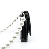 thumbnail Pearl Wallet On Chain In Black Calfskin Leather Crossbody Bag Seri 30 - L'UXE LINK