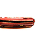 thumbnail floral pochette in monogram pantent orange ghw