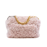 thumbnail Small 19 Pink Fur Fleece Flap Bag Multi Hardware Seri 30 - L'UXE LINK