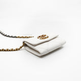 thumbnail 19 Flap White Coin Purse Lambskin Quilted Crossbody Bag Multi Hardware Seri 30 - L'UXE LINK