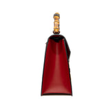 thumbnail Dionysus Bamboo handle limited badge tote in snake/leather red ghw - L'UXE LINK
