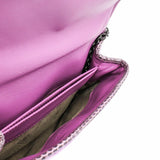 thumbnail tote in pink velvet brushed silver - L'UXE LINK