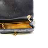 thumbnail 22s mini cf with pearl crush in lambskin black ghw #L2K0XXXX