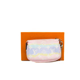 thumbnail Mini Pochette Accessoires In Pink Monogram Canvas Escale Pastel PHW - L'UXE LINK