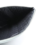 thumbnail 16P CC Logo Airline Pouch Lambskin Leather In Blue/Red/Black SHW - L'UXE LINK