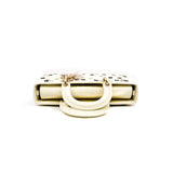 thumbnail D-Joy Bag in white Crocodile with crystal flower PHW