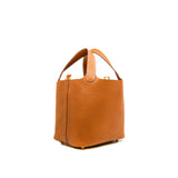 thumbnail Picotin 18 Barenia Faubourg 34 Fauve GHW W Stamp - L'UXE LINK