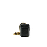 thumbnail Mini Vanity Case In Black Lambskin GHW With Chain Seri ELE3XXXX - L'UXE LINK