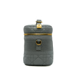 thumbnail Small DiorTravel Vanity Case in Grey Lambskin GHW
