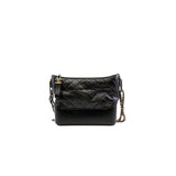 thumbnail Medium Gabrielle Black In Aged Calfskin Hobo Bag Multicolor Hardware Seri 28 - L'UXE LINK