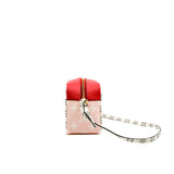 thumbnail Red Monogram Giant Canvas PVC Beach Pouch GHW - L'UXE LINK