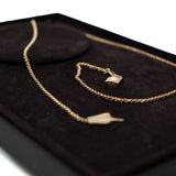 thumbnail Medium Kelly Clochette Long Necklace In Rose Gold - L'UXE LINK