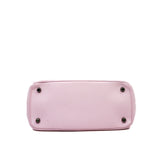 thumbnail Medium Be Dior In Pink Leather Top Handle Flap Bag Multi Hardware With Strap
