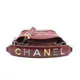 thumbnail Small Gabrielle In Red Aged Smooth Calfskin Quilted With Logo Handle Strap Limited Hobo Bag GHW Seri 30 - L'UXE LINK