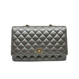 thumbnail flap bag grey with pearl seri 23 - L'UXE LINK