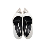 thumbnail Heels Pumps Leather White/Black Size 35.5 - L'UXE LINK